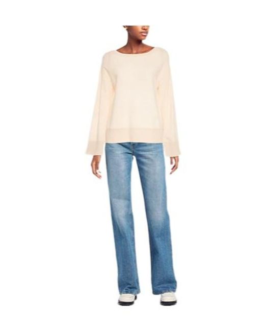 MAX&Co. Natural Solid Knit Top
