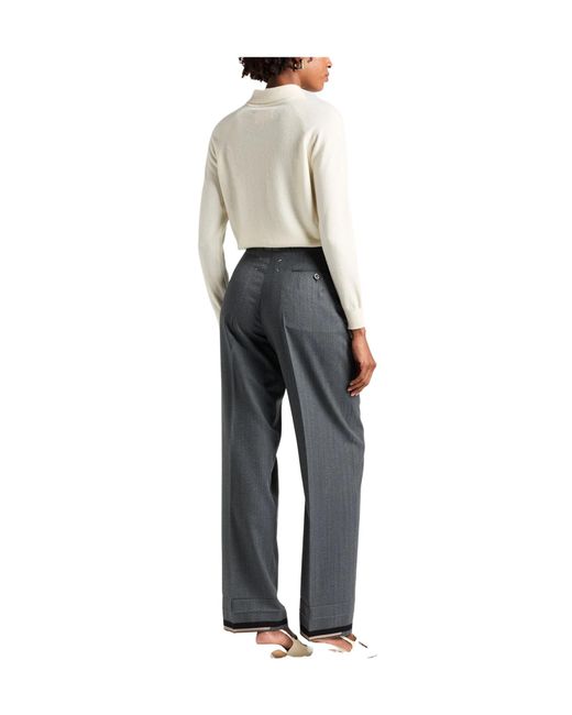Maison Margiela Gray Casual Trousers