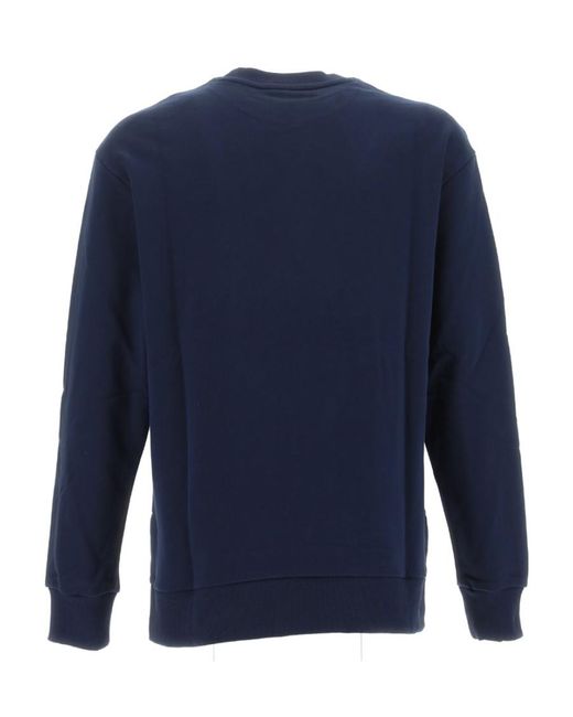 A.P.C. Blue Logo-Printed Crewneck Sweatshirt for men