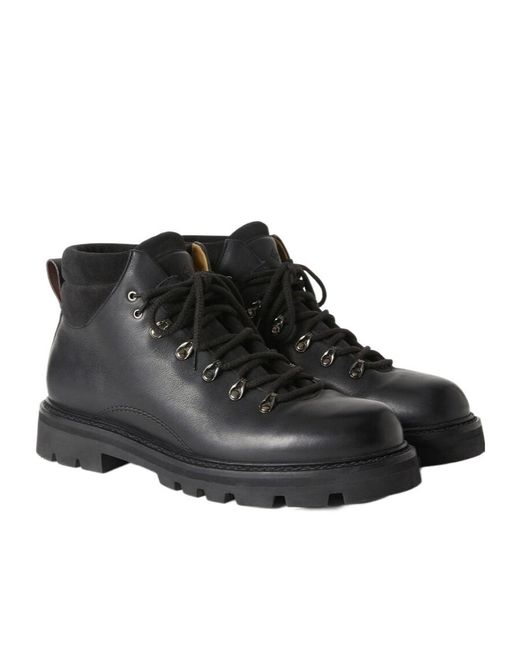 Loro Piana Black Beinn Walk Ankle Boots for men