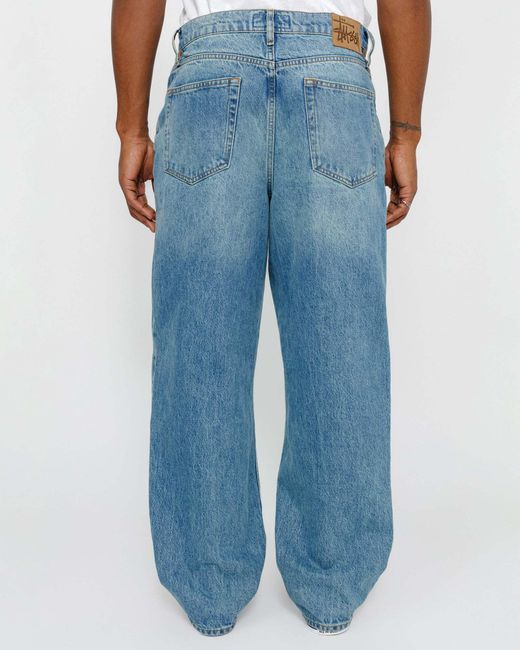 Stussy Blue Five-Pocket Jeans for men