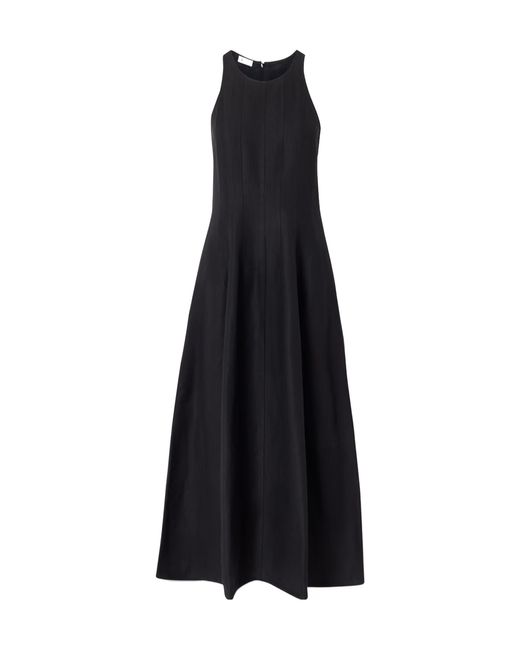 Brunello Cucinelli Black Round Neck Sleeveless Dress