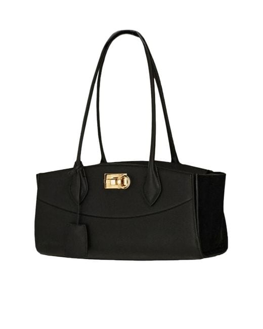 Ferragamo Black Top-Handle Handbag