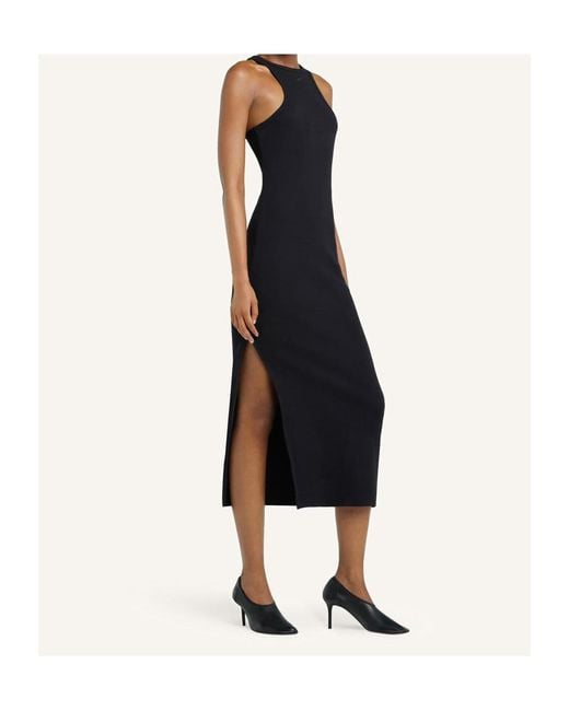 Courreges Black Courrèges Racerback Jersey Midi Dress
