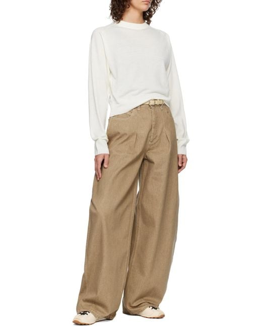Jacquemus Natural The Ovalo De-Nîmes Denim Jeans