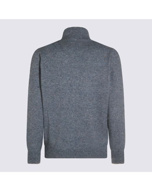 Brunello Cucinelli Blue Knitwear for men