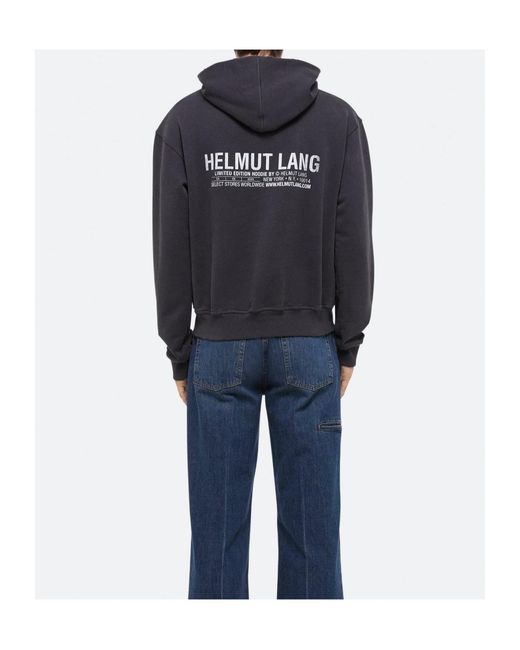 Helmut Lang Blue Meatpacking Hoodie for men