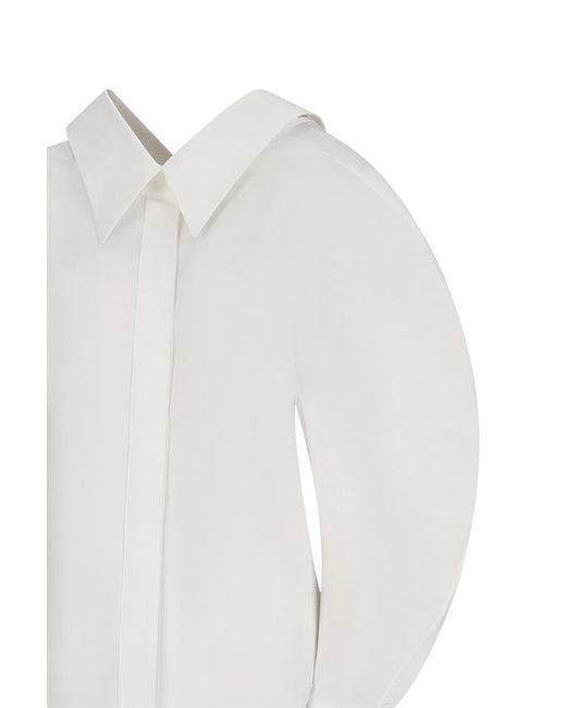 Givenchy White Collared Tailored Poplin Shirt