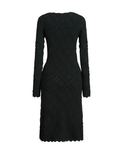 Burberry Black Solid-Color Knitted Dress