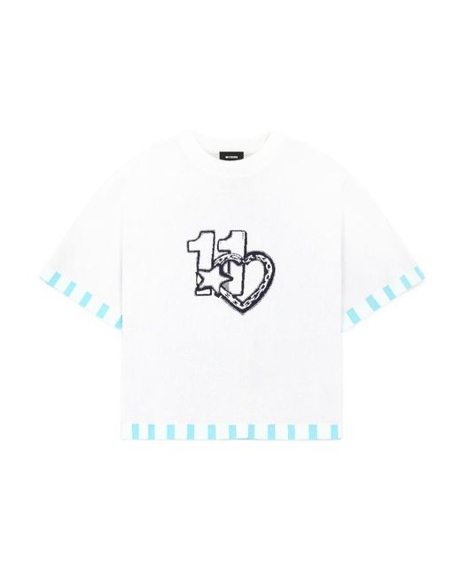 we11done White Printed T-Shirt
