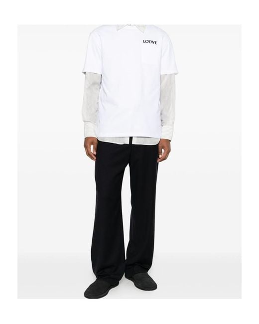 Loewe Black Drawstring Trousers for men