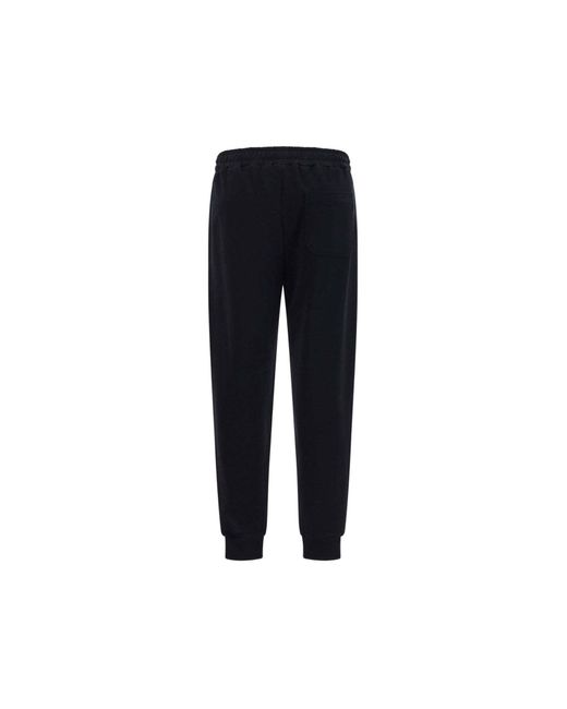 Helmut Lang Blue Logo Casual Pants for men