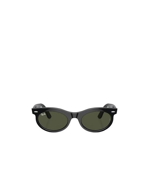 Ray-Ban Green Wayfarer Oval Sunglasses for men