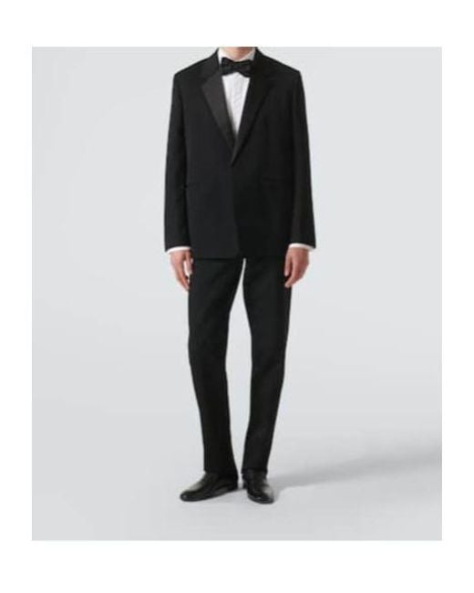 Jil Sander Black Satin-Trimmed Wool Blazer for men