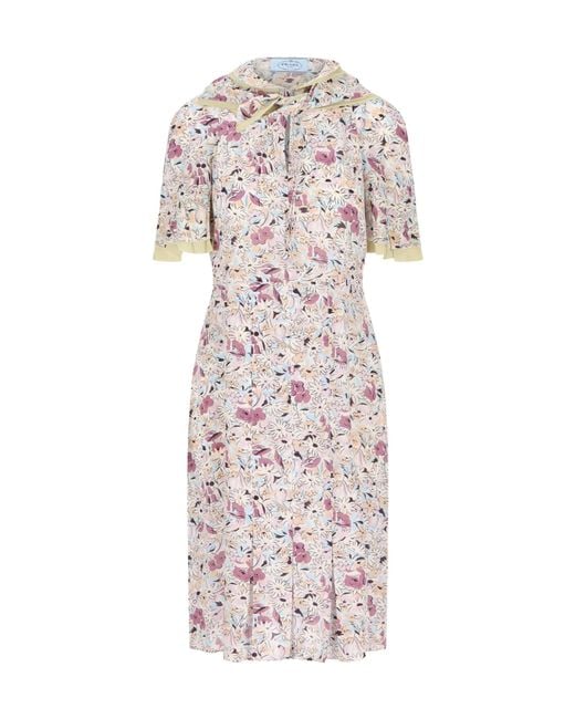 Prada Multicolor Patterned Dress