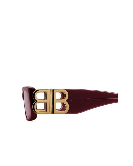 Balenciaga Purple Dynasty Rectangle Sunglasses for men