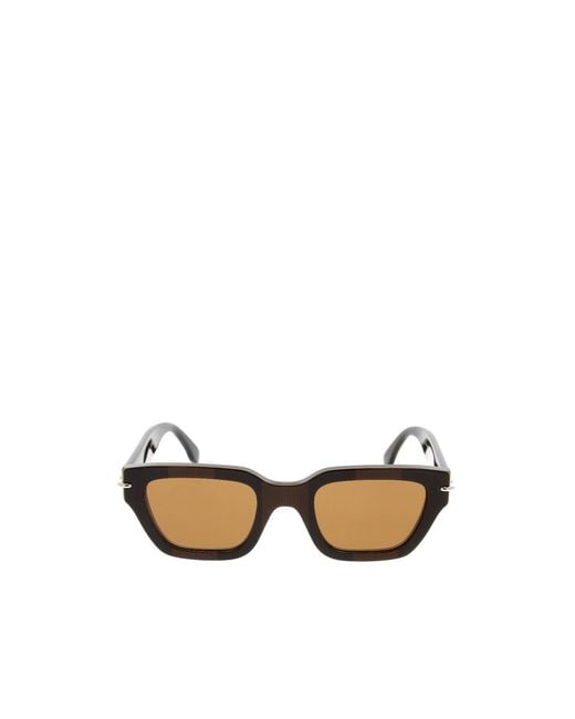Fendi Metallic Eyewear Square Frame Sunglasses