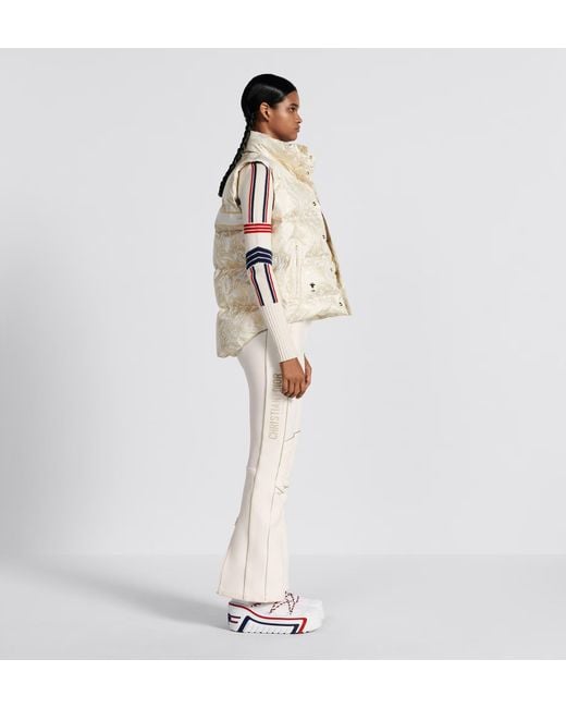 Dior White Alps Flared Ski Pants