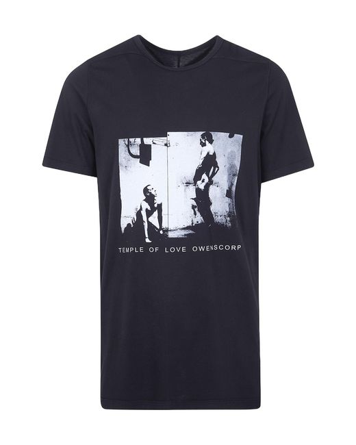 Rick Owens Blue 'Level T' T-Shirt for men