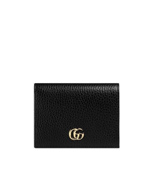 Gucci Black Logo Plaque Bifold Wallet