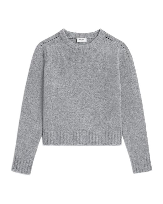 Céline Gray Crewneck Sweater