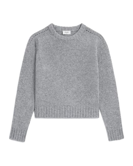 Céline Gray Crewneck Sweater