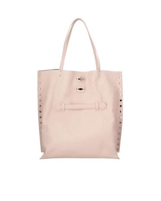 Zanellato Pink A'Spasso Foldover Top Medium Tote Bag