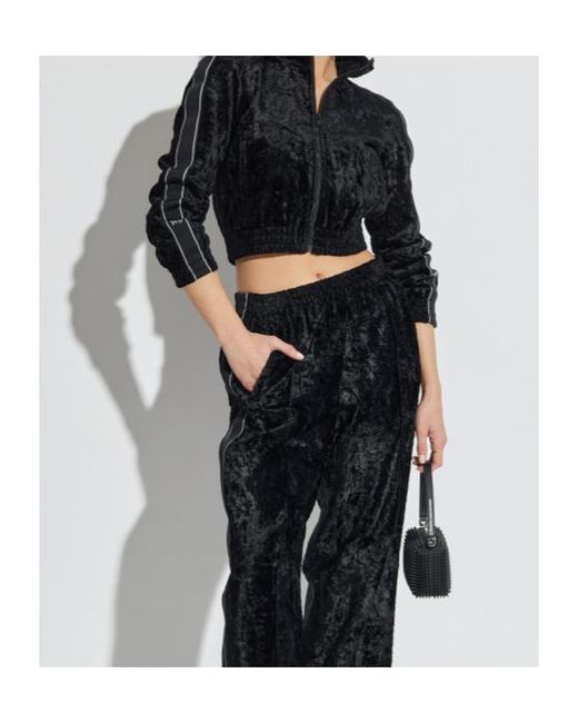T By Alexander Wang Blue Velvet Cardigan