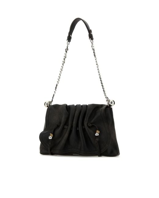 Isabel Marant Black Bolton Pouch Bag