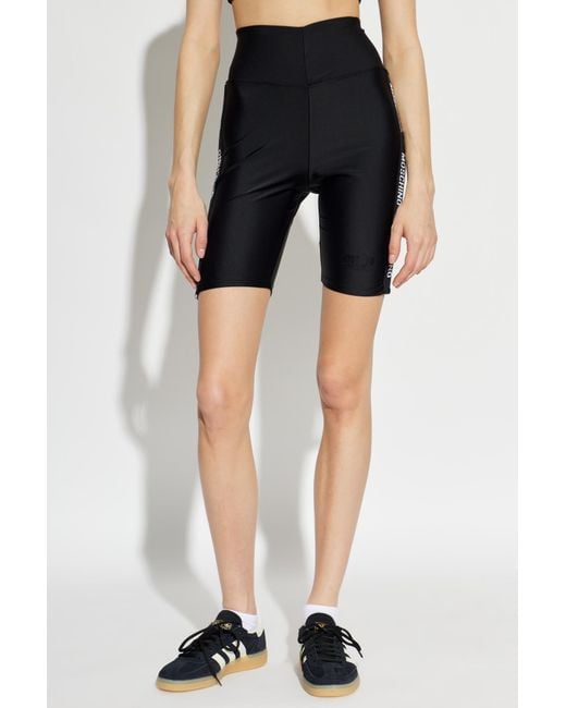 Moschino Blue Logo Cycling Performance Shorts