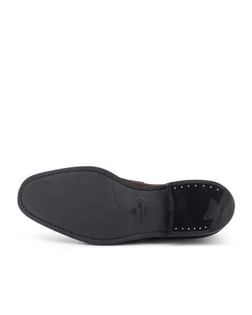 Church's Brown Penny Suede Loafers for men