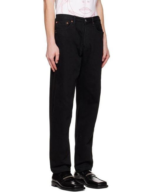 Bless Black X Levi's Logo Casual Pants for men