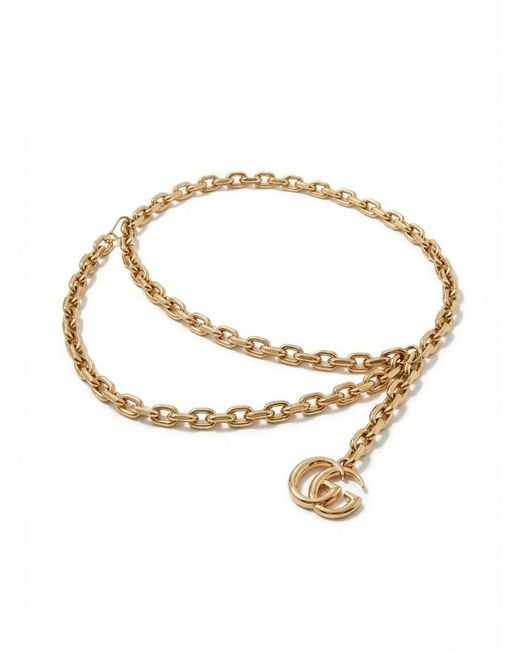Gucci Metallic Charm Double Chain Belt