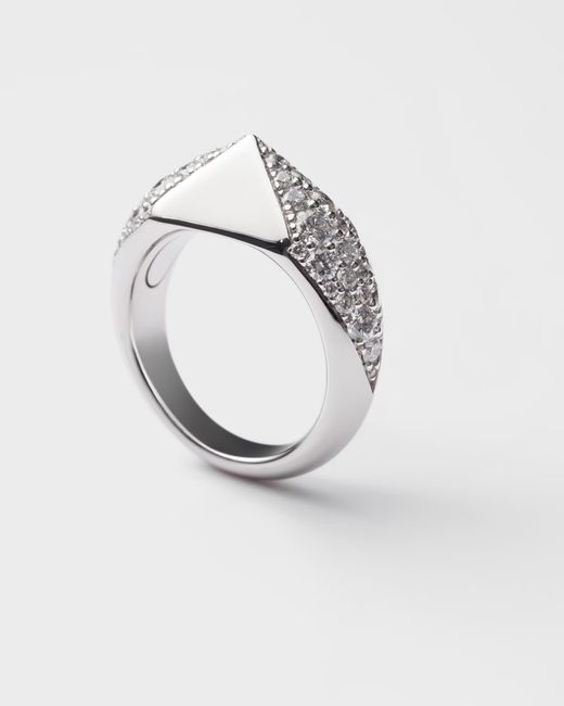 Prada White Eternal Ring