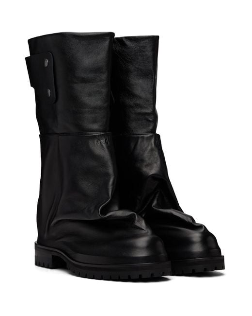424 Black Dragonrider Boots for men