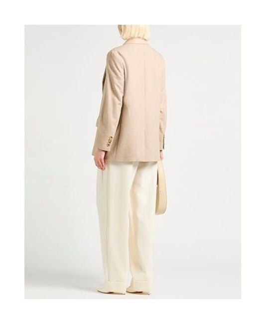 Max Mara Natural Long-Sleeved Suit Jacket