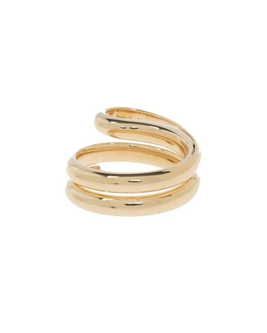 Bottega Veneta Metallic Loop Band Ring