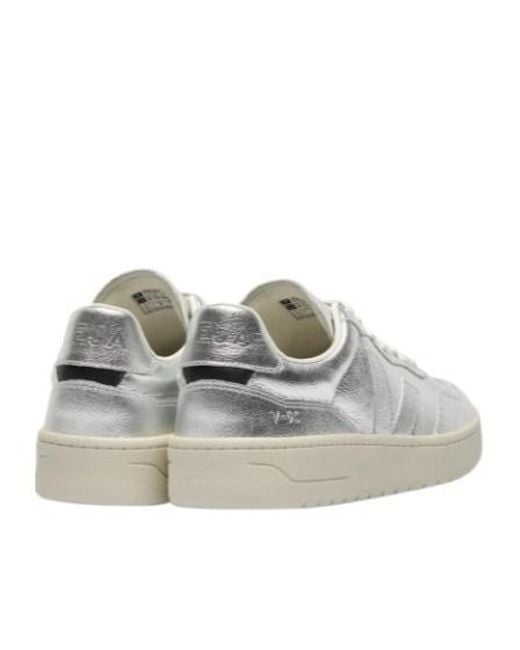 Veja White Low Top Lace Up Sneakers