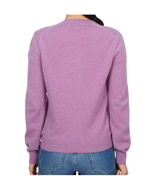 Comme des Garçons Purple Long-Sleeved Knitwear