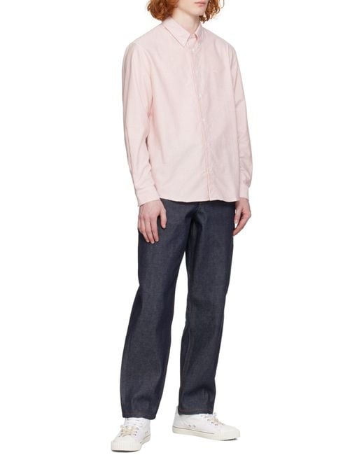 A.P.C. Blue Fergus Straight-Leg Jeans for men