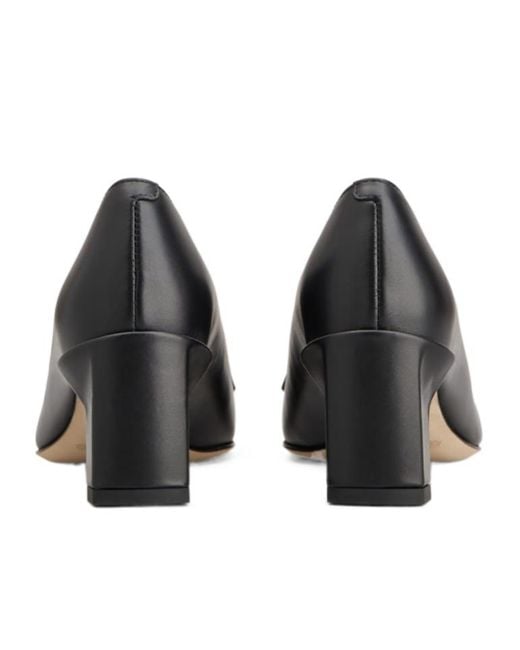 Tod's Brown Logo Engraved Pumps