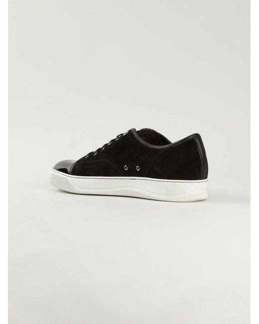 Lanvin Black Dbb1 Lace-Up Sneakers for men
