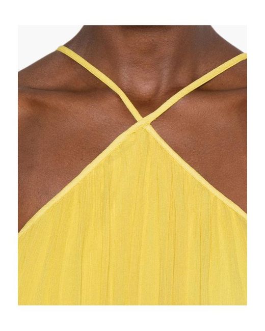 Staud Yellow Slip Dress