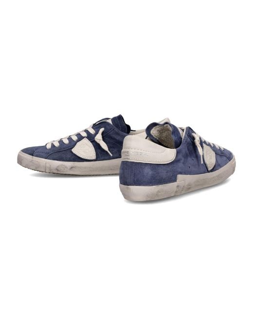 Philippe Model Blue Prsx Low-Top Sneakers for men