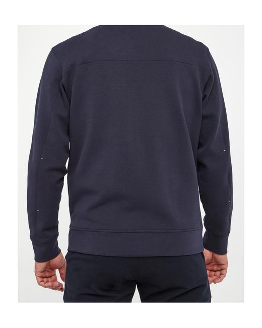 Paul & Shark Blue Long-Sleeved Zipper Sweatshirt for men