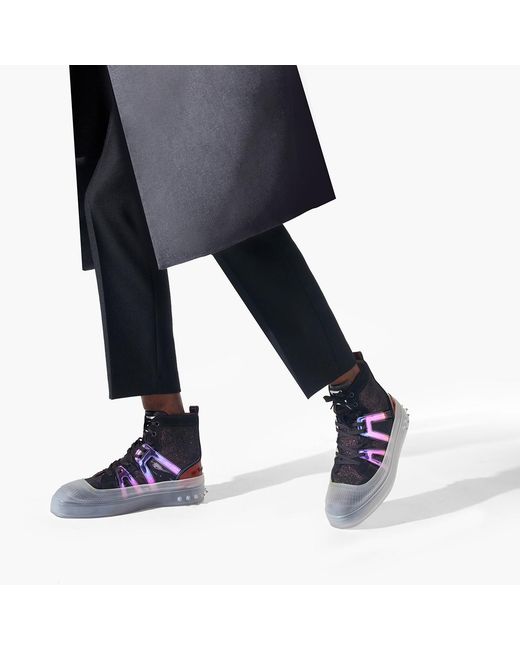 Christian Louboutin Brown Vida Top Lace-Up Casual Sneakers for men
