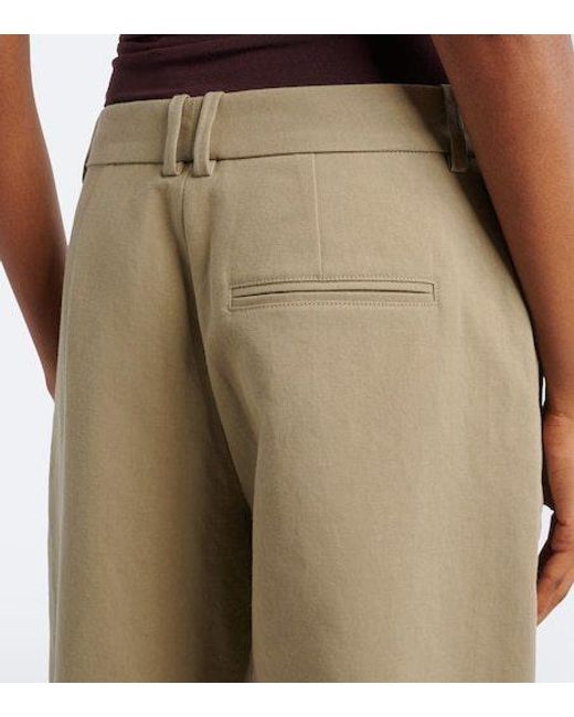 Magda Butrym Natural Cotton Wide-Leg Pants