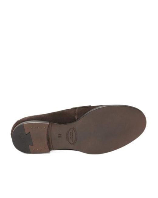 Scarosso Brown Fred Round-Toe Loafers for men