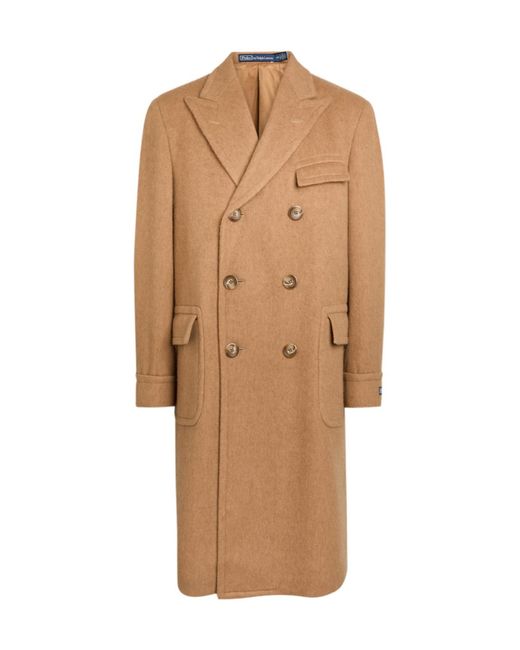 Polo Ralph Lauren Brown Double-Breasted Coat for men