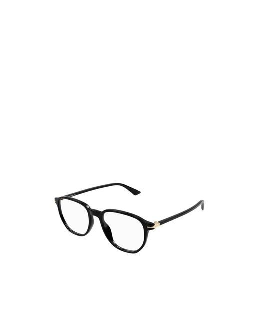 Montblanc White Eyewear Round Frame Glasses for men